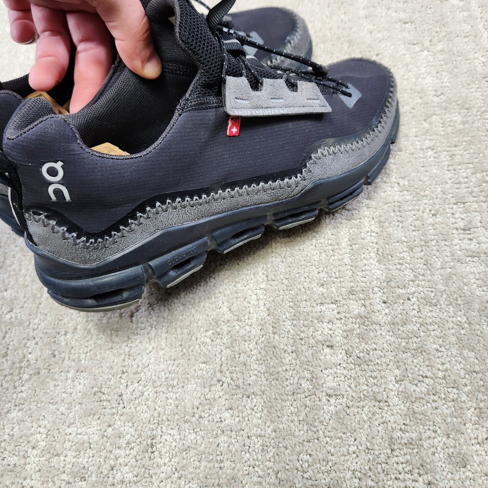 On Cloud Cloudaway Shoes Men 9.5 Black Gray Running Athletic 4999134 Waterproof‎ - Picture 2 of 10